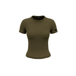 Short Sleeve Ribbed Top - Midnight Moss